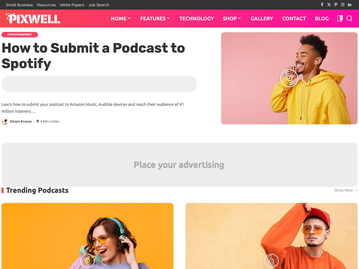 Podcasts demo